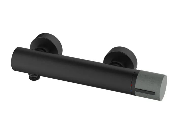 Manopola Einhebelmischer Dusche schwarz Essebagno