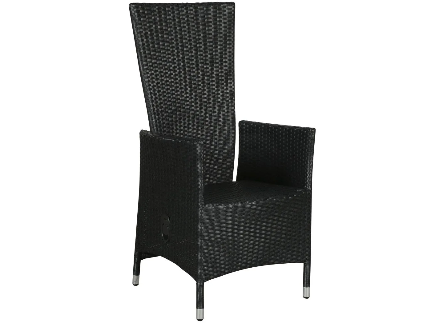 Joops 1 x Gartenstuhl, mit Pumpe und stufenloser Einstellung im Rücken, schwarz.