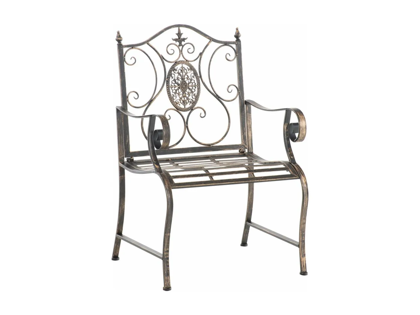 Gartenstuhl - Metall & schwarz - bronze - Punjab