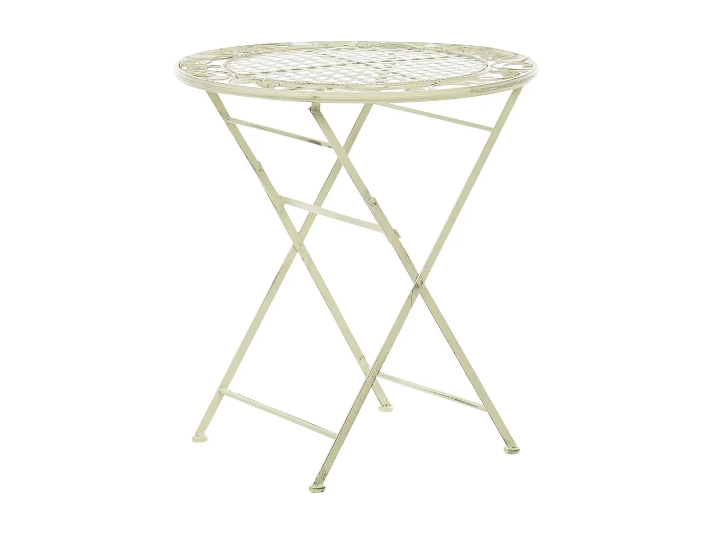 Outdoor Bistrotisch BIVIO 70 cm 70 cm Metall Hellgrün