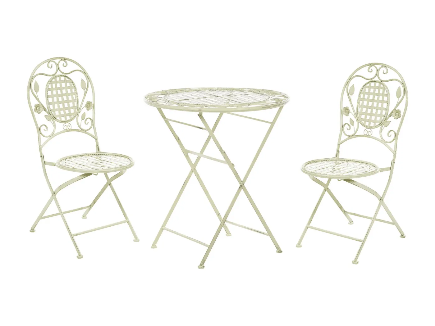 Bistro Set klappbar BIVIO Metall Hellgrün