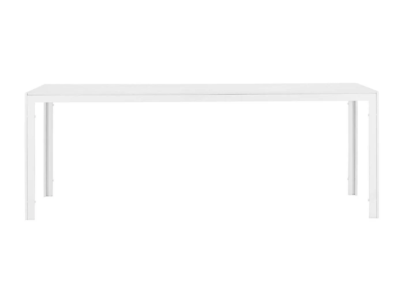 Break Gartentisch 90x205cm weiß.