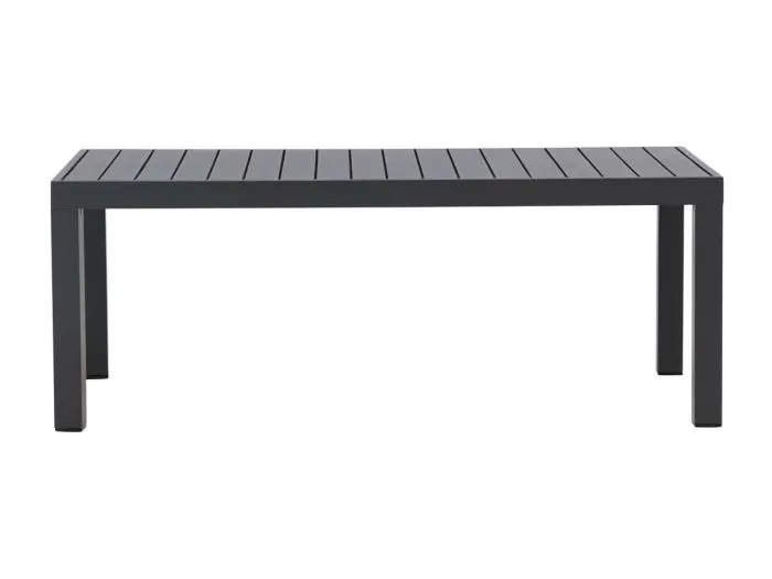 Copacabana Gartentisch 70x120cm schwarz.