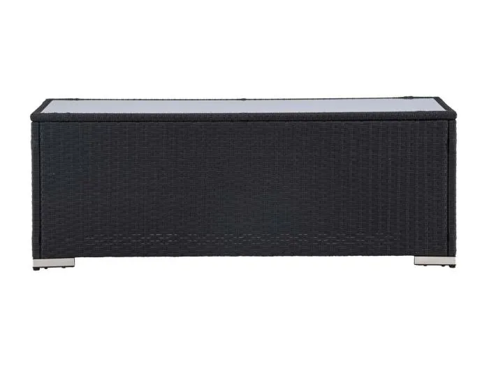 London Gartentisch 50x120cm schwarz.