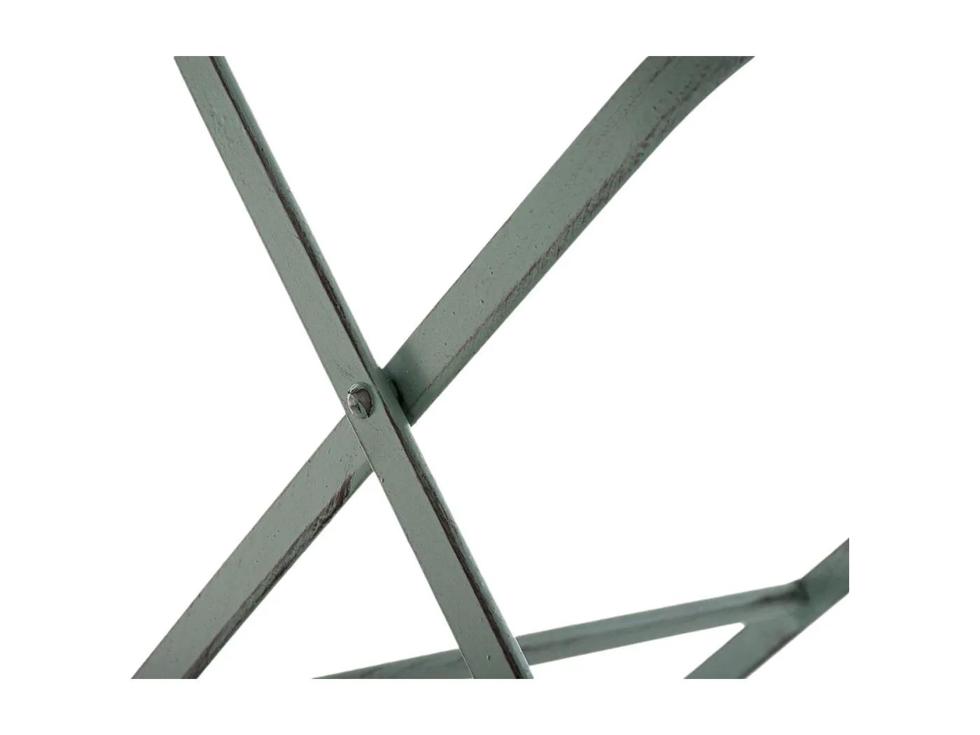 2er Set Gartenstuhl - Metall - antik-grün - Adelar