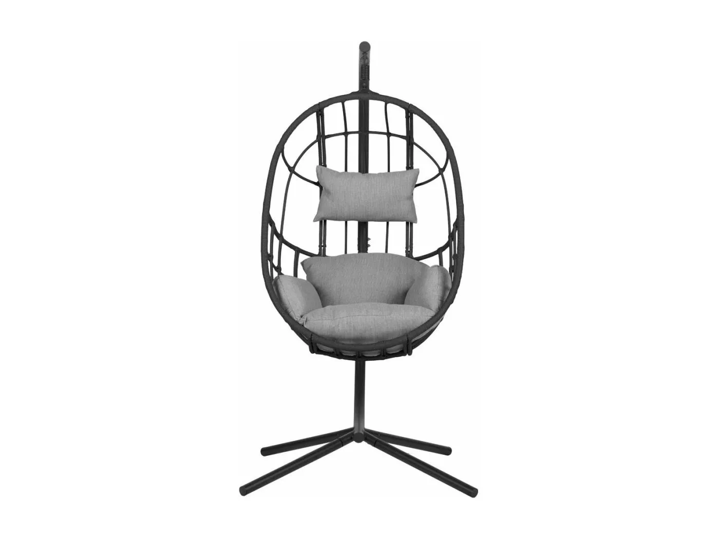 Jerry Garten Lounge Gartenstuhl hängend inkl. Sitzkissen grau.