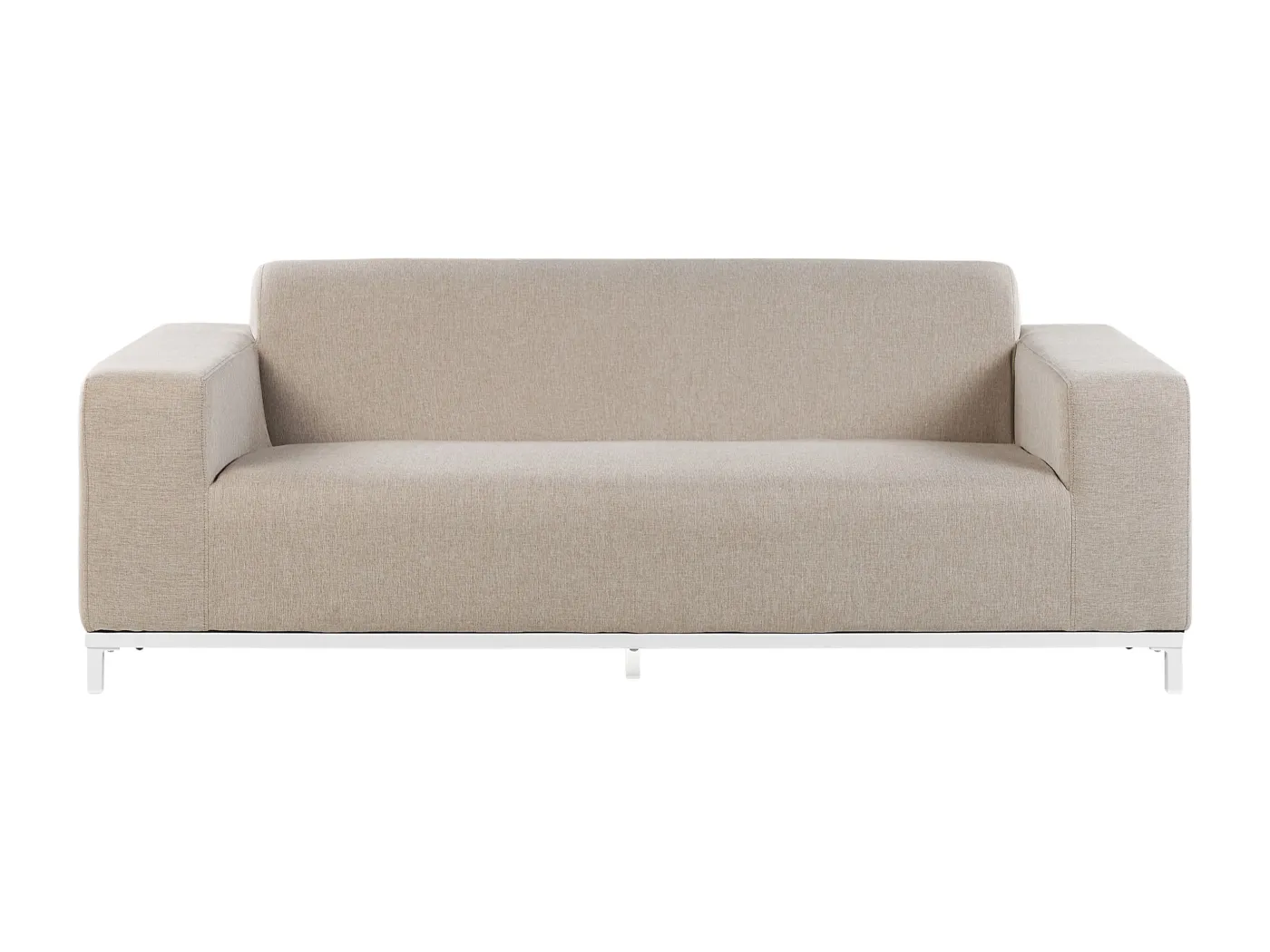 Trendy Sofa Polsterbezug beige weißes Gestell indoor&Outdoor Rovigo