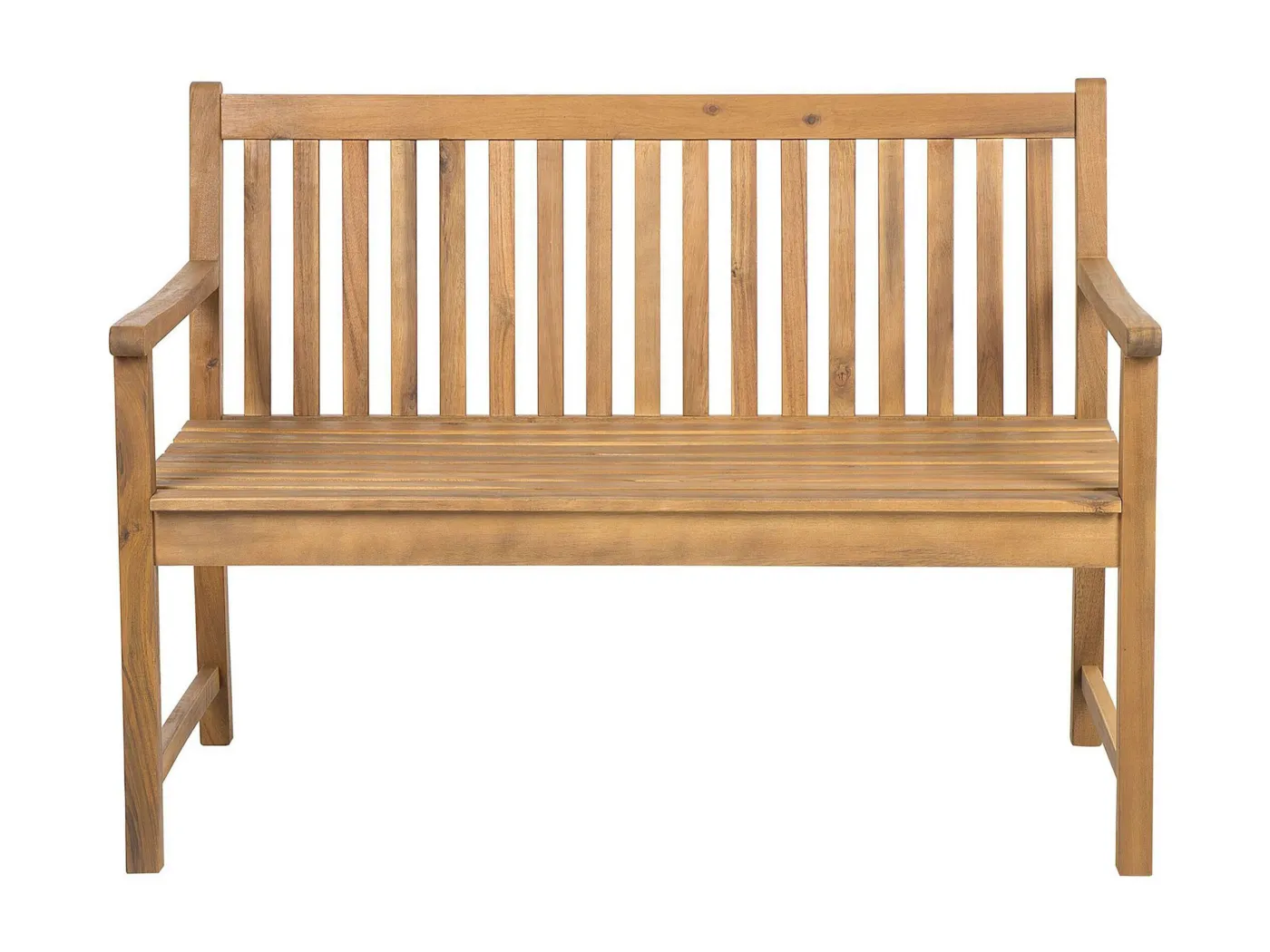 Gartenbank VIVARA 120 cm zertifiziertes Akazienholz Hellbraun