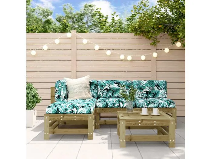 5-tlg. Garten-Lounge-Set Kiefernholz Imprägniert