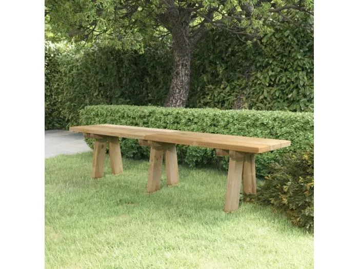 Gartenbank 160 cm Massivholz Kiefer Imprägniert