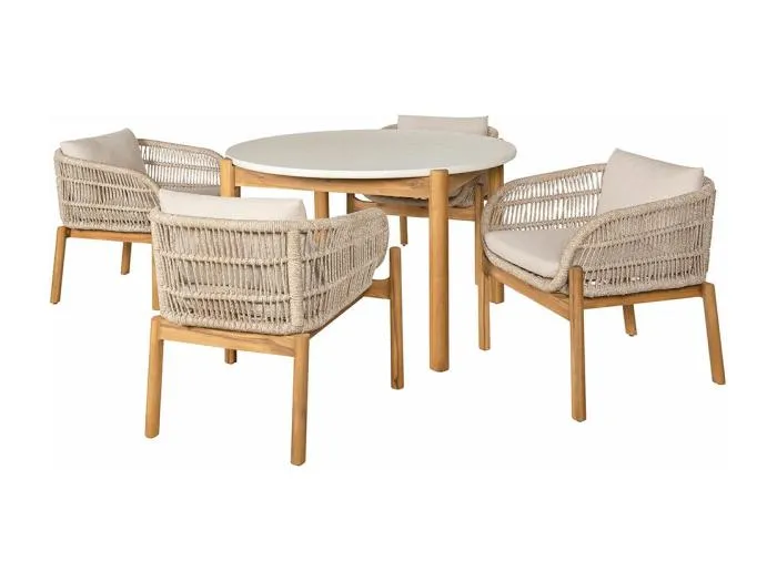 Terracina Gartenset Mit 5 Teilen braun, beige.