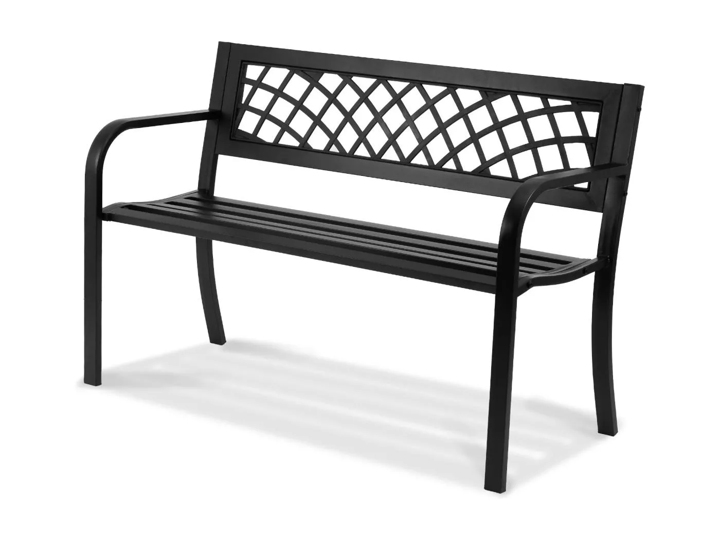 117 cm Outdoor Metall Gartenbank 480 lbs für Patio SucceBuy, Park, Hof, Veranda