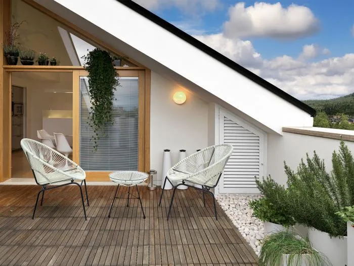 Acapulco Gartenmöbel-Set  "Poli" - 2 Sitze - Weiß