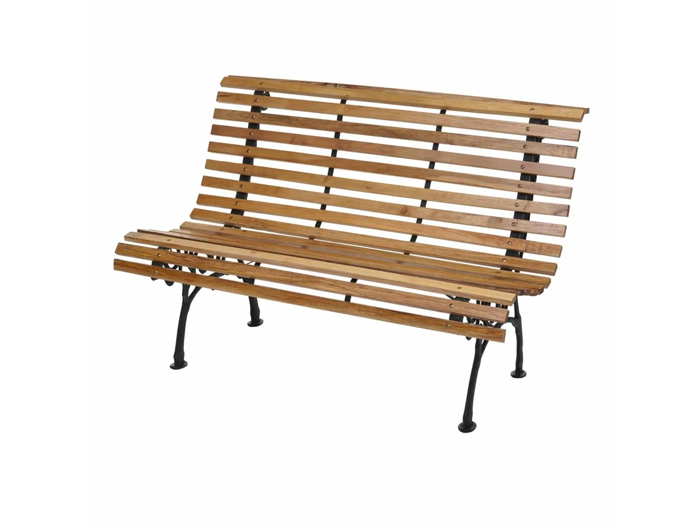 Gartenbank MCW-F97 2-Sitzer, Hellbraun