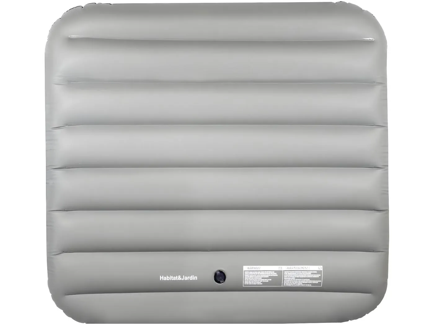 Aufblasbare Abdeckung für Whirlpool - 134 x 134 cm - Grau