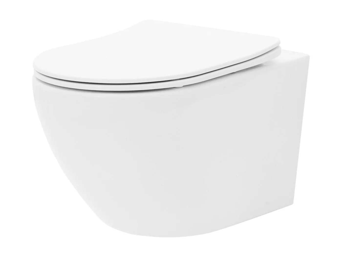 Wandhängendes Rea Carlo Mini Rimless Duroplast/Flat/Zm White