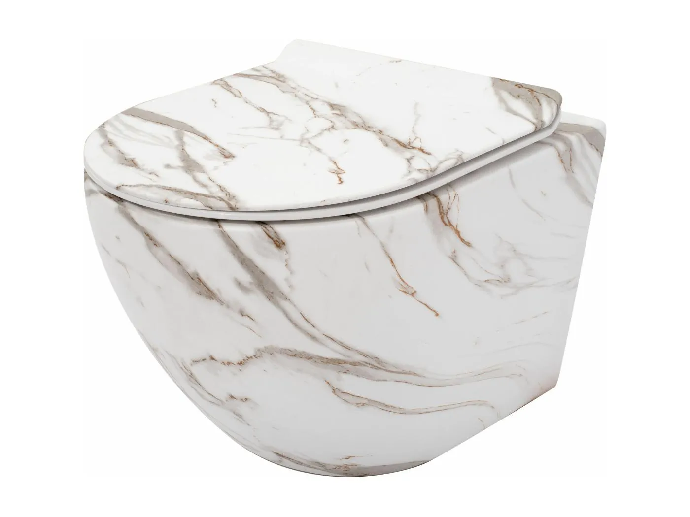 Wandhängendes Rea Carlos Duroplast/Slim/Zm Lava Matt Grey