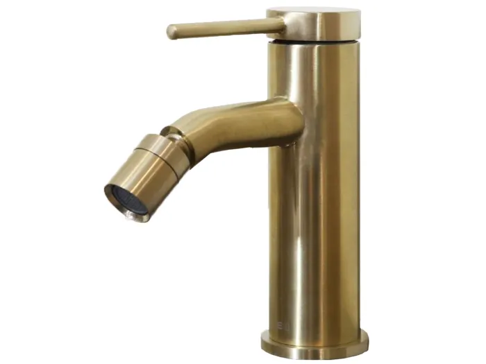 Lollipop Bidet Mischer in gebürstetem Gold. Essebagno