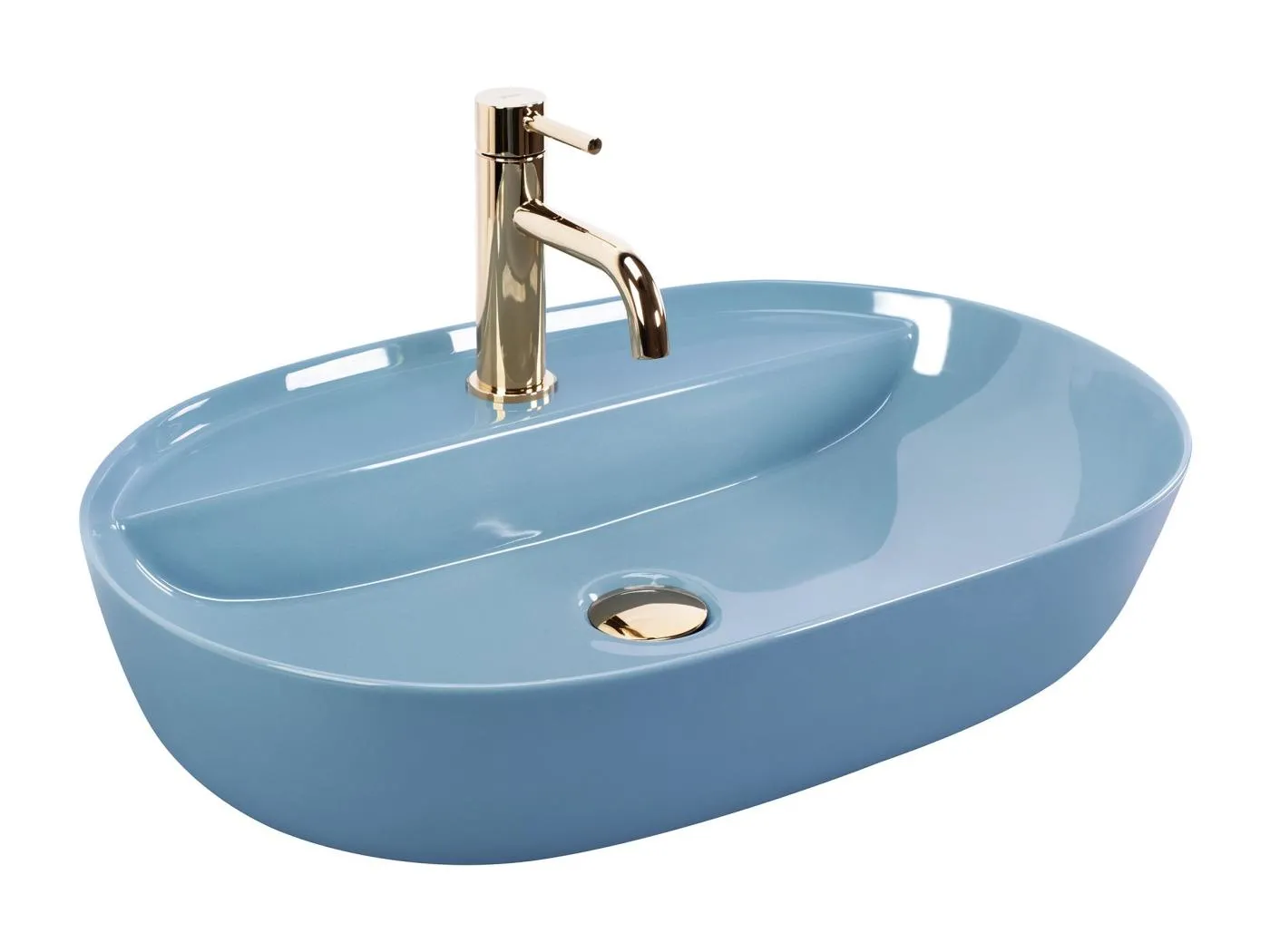 Aufsatzwaschbecken Rea Aura 61 Blue