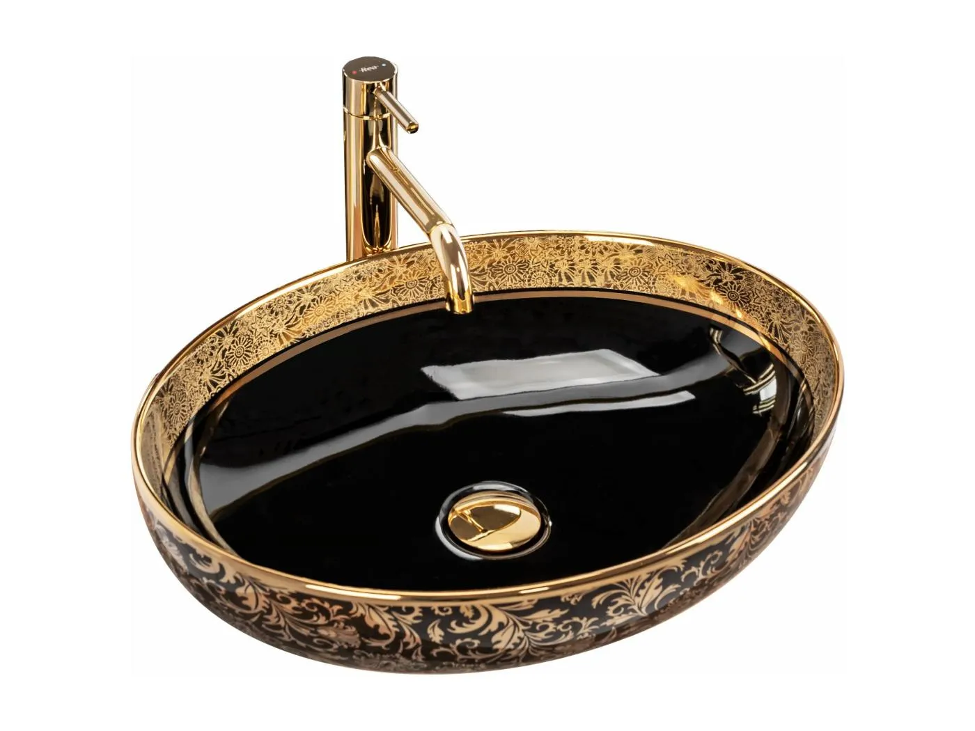Aufsatzwaschbecken Rea Margot Black Gold