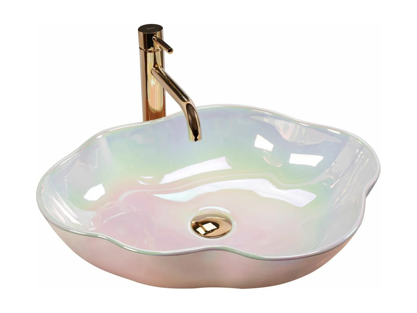 Aufsatzwaschbecken Rea Pearl Akoya Light Pink