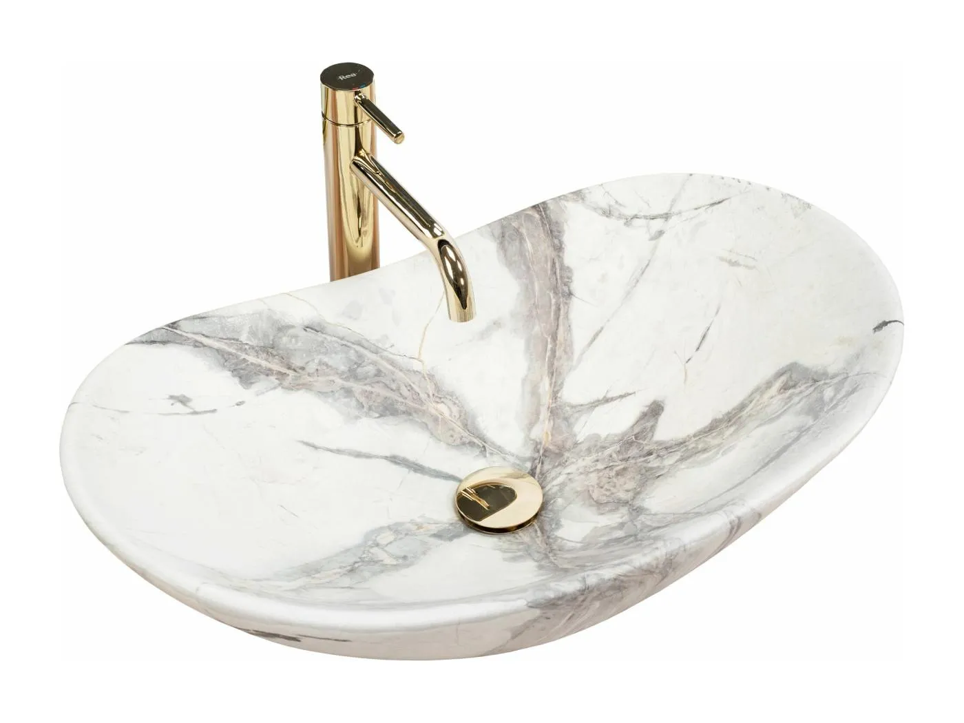 Aufsatzwaschbecken Rea Royal Sand White