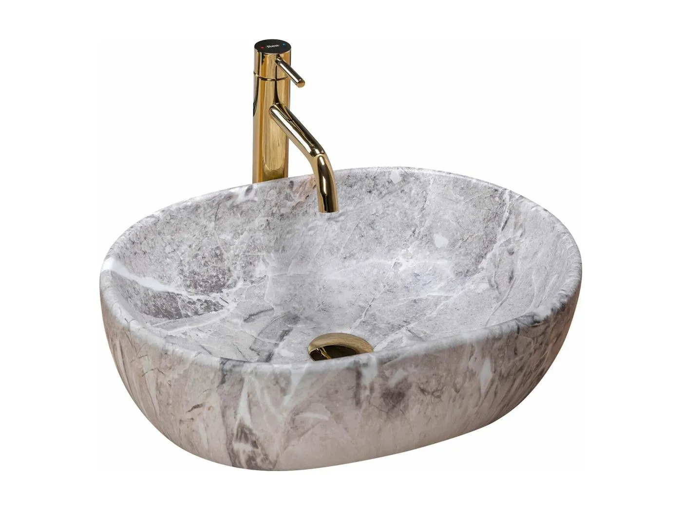 Aufsatzwaschbecken Rea Lara Stone Beige