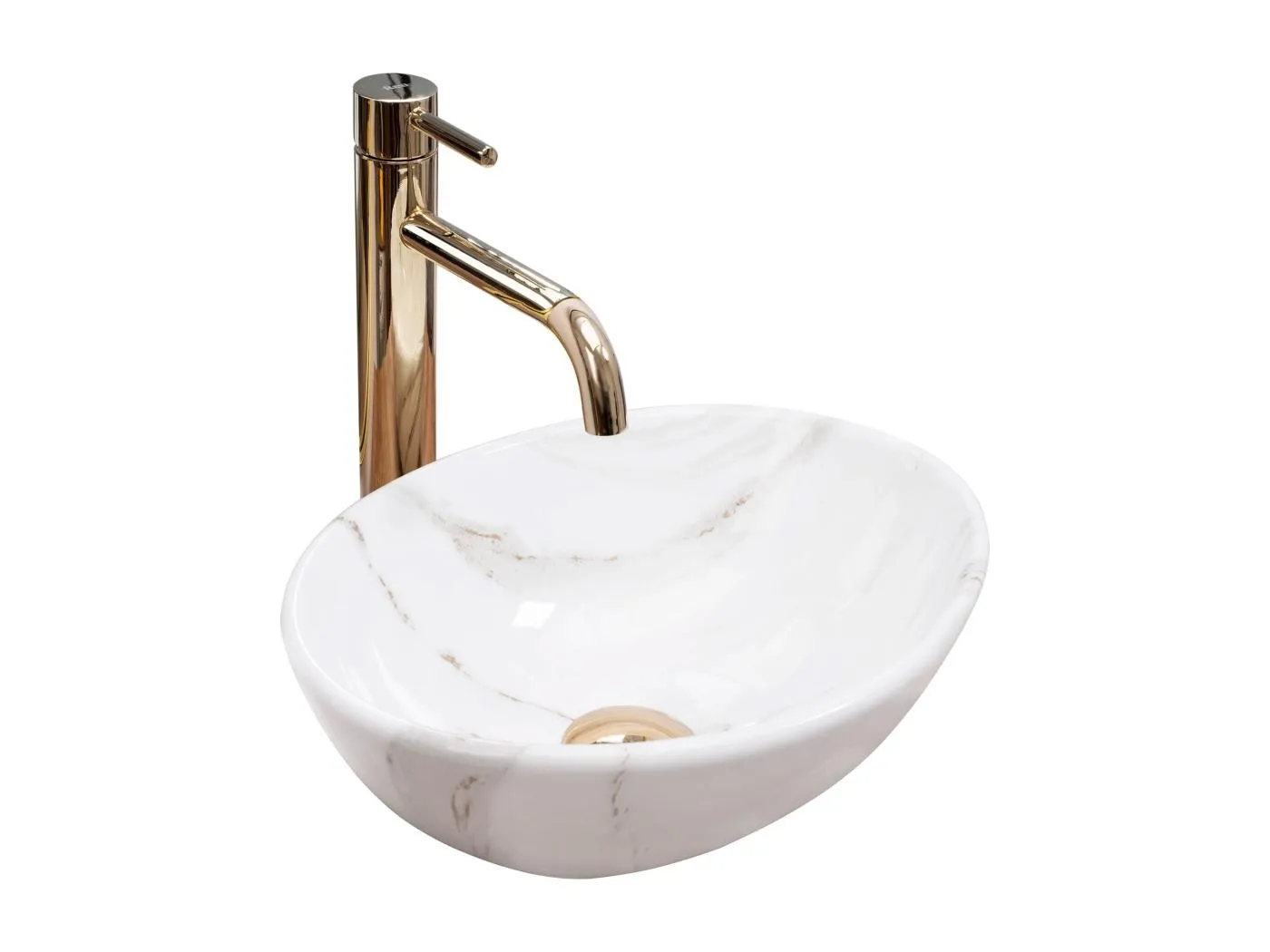 Aufsatzwaschbecken Rea Sofia Mini Aiax Shiny White