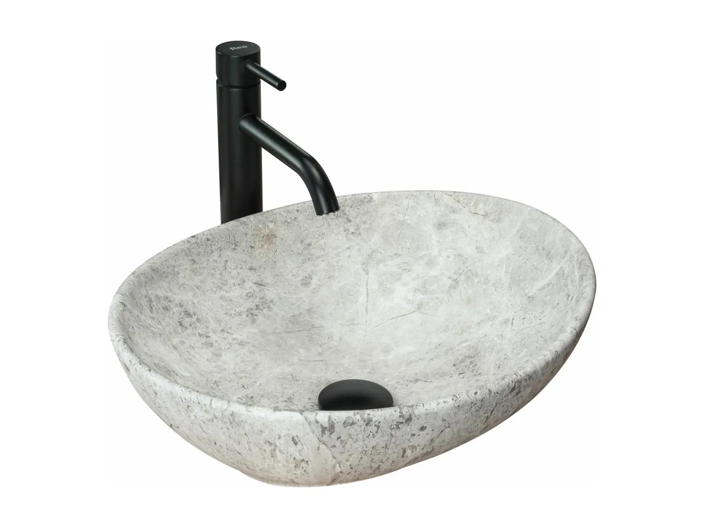 Aufsatzwaschbecken Rea Sofia Light Stone Grey