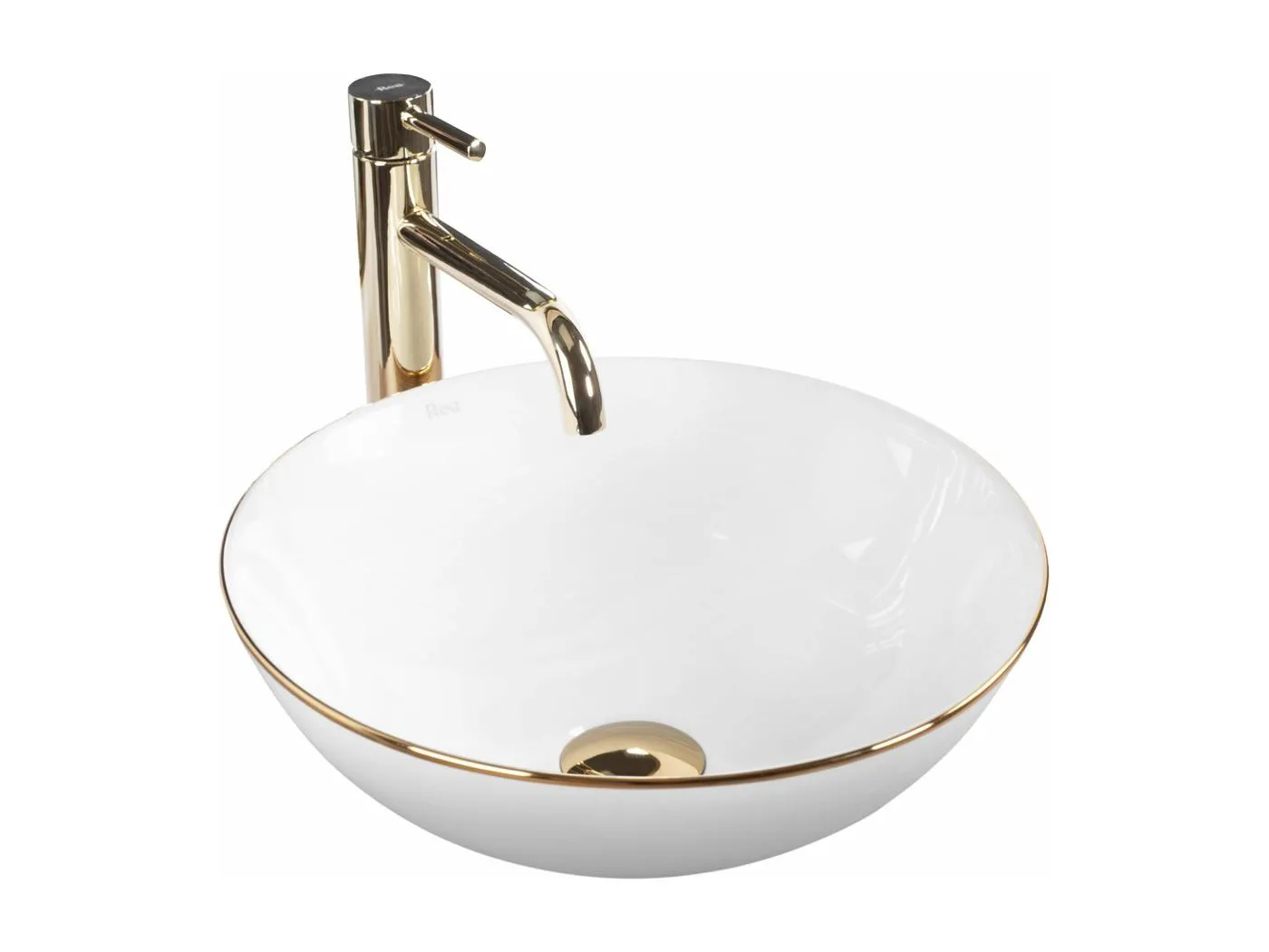 Aufsatzwaschbecken Rea Stella White Gold