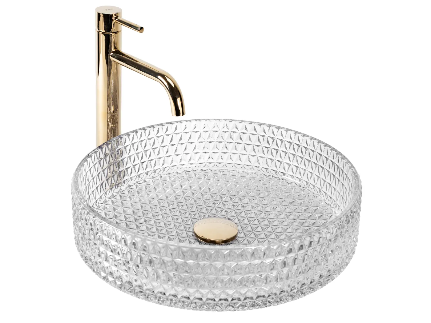 Aufsatzwaschbecken Rea Cristal 39 White