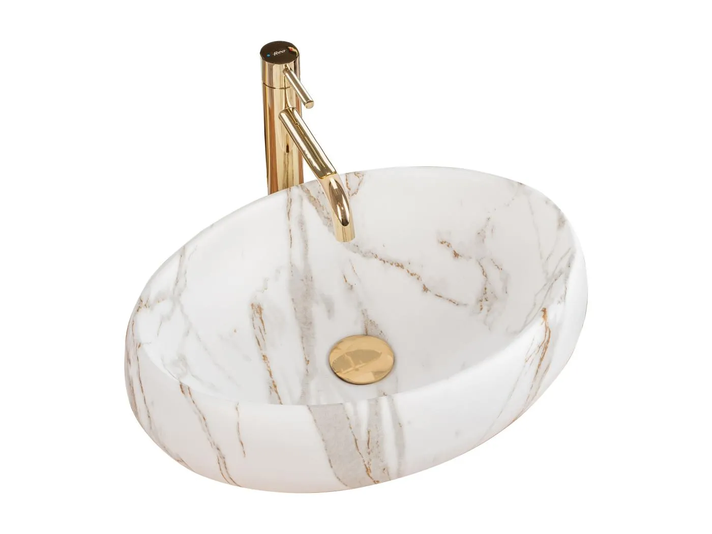 Aufsatzwaschbecken Rea Linda Lava White