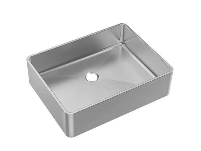 Luisa waschbecken 48x37 aus Edelstahl Essebagno