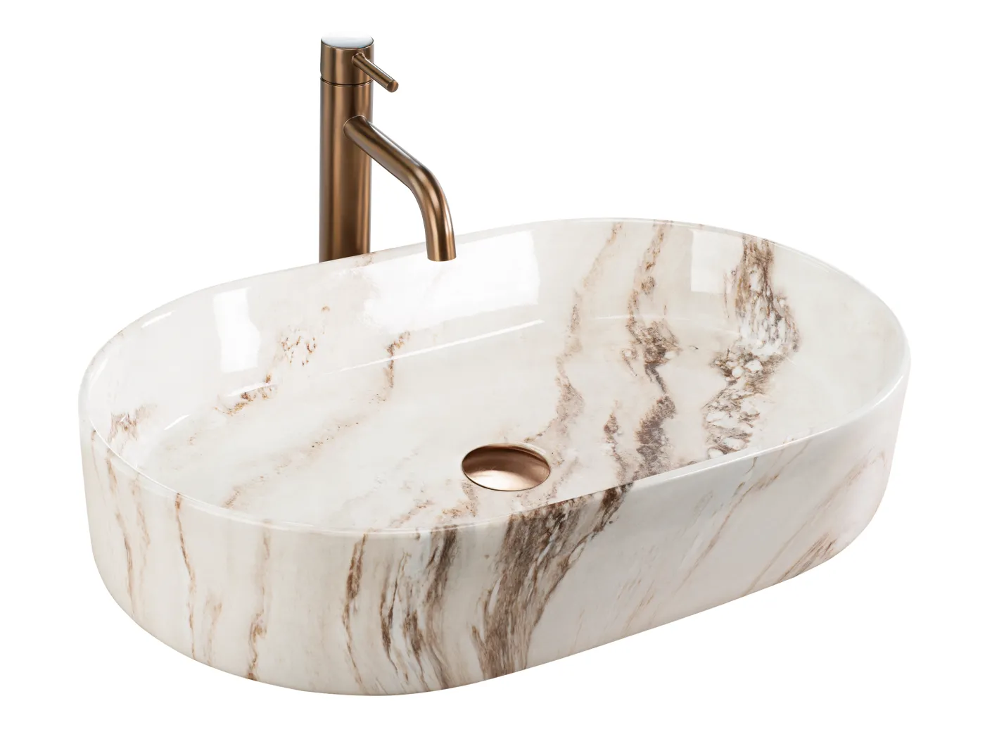 Aufsatzwaschbecken Rea Nadia 60 Grey