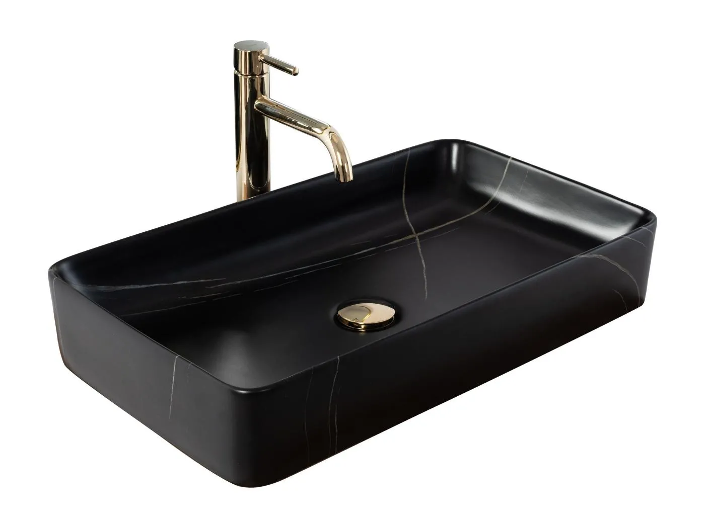 Aufsatzwaschbecken Rea Denisstone Black