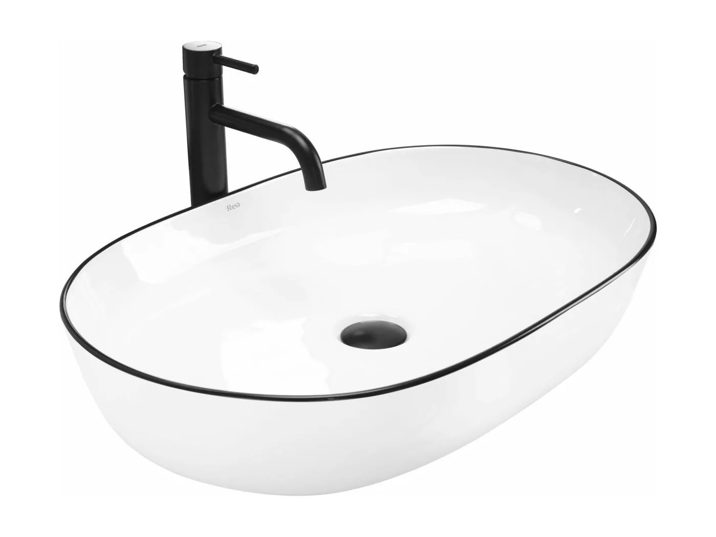 Aufsatzwaschbecken Rea Cleo 61 Black Gold