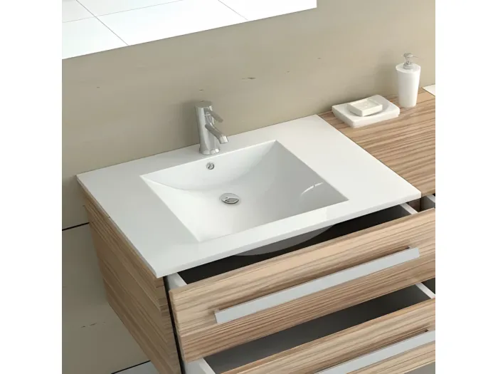 Einbauwaschbecken Rea Dafne 75 White