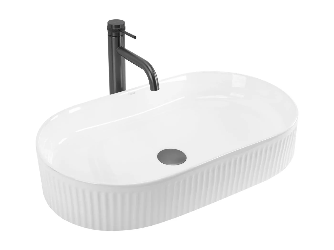 Aufsatzwaschbecken Rea Vanda 61 White