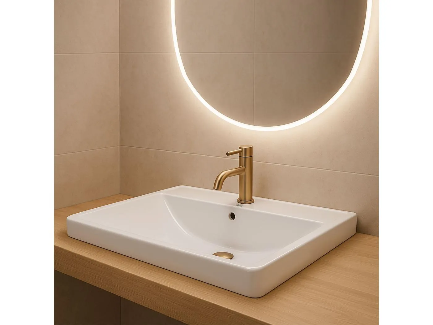 Einbauwaschbecken Rea Alisha White