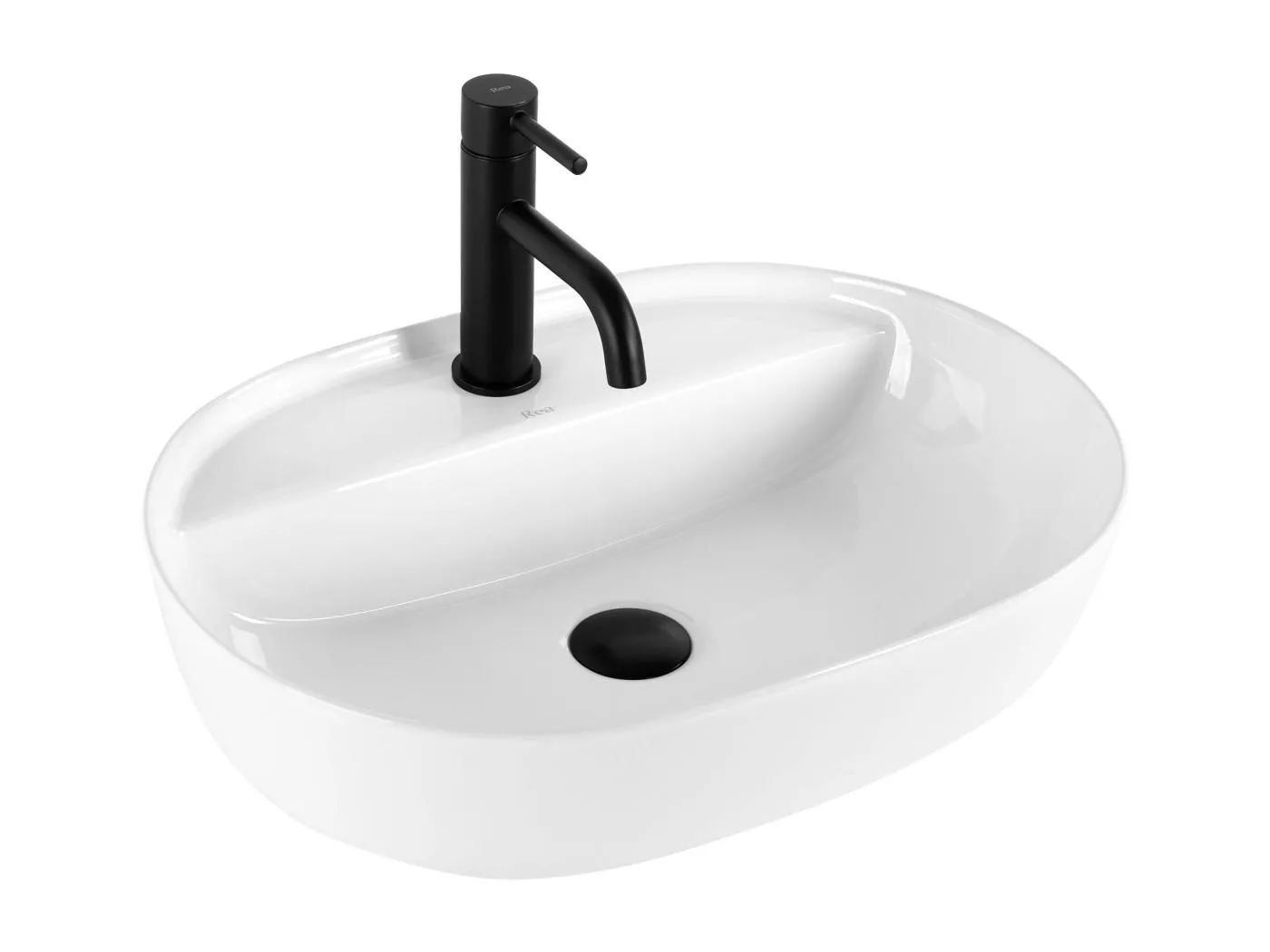 Aufsatzwaschbecken Rea Aura 51 White