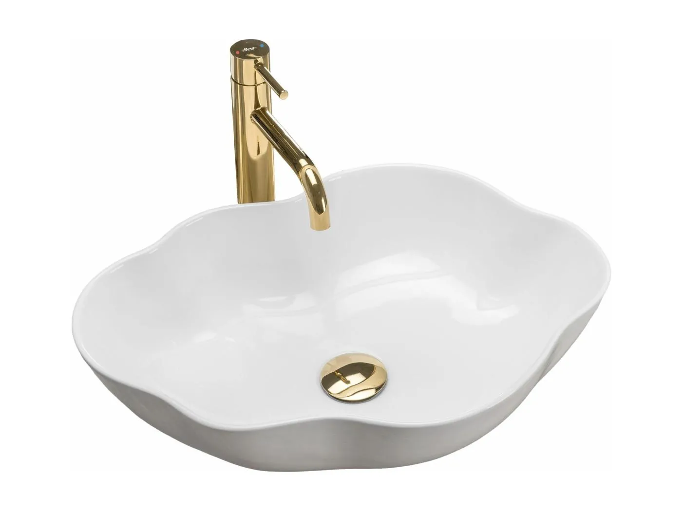 Aufsatzwaschbecken Rea Pearl White