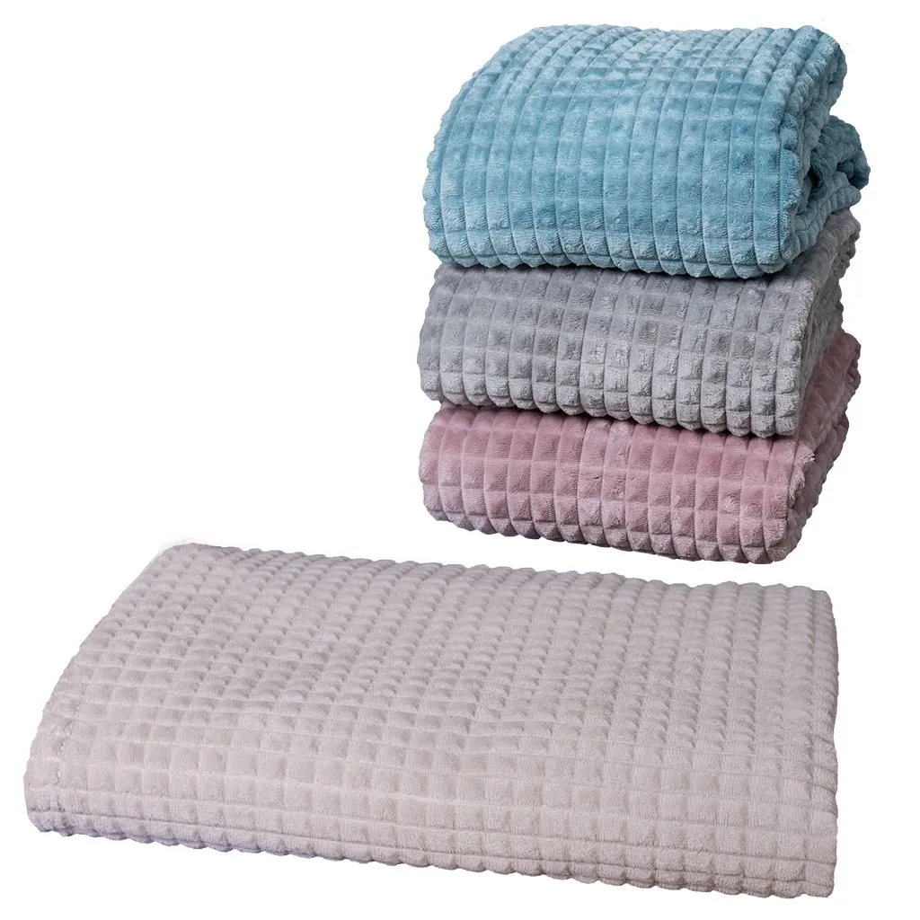 Decke FLANELL WAFFELOPTIK 320185