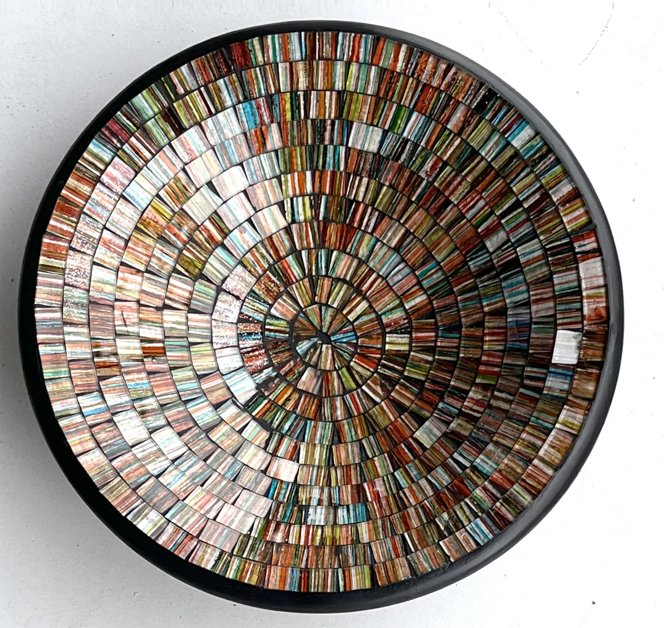 3er-Set Mosaikteller Brauntöne