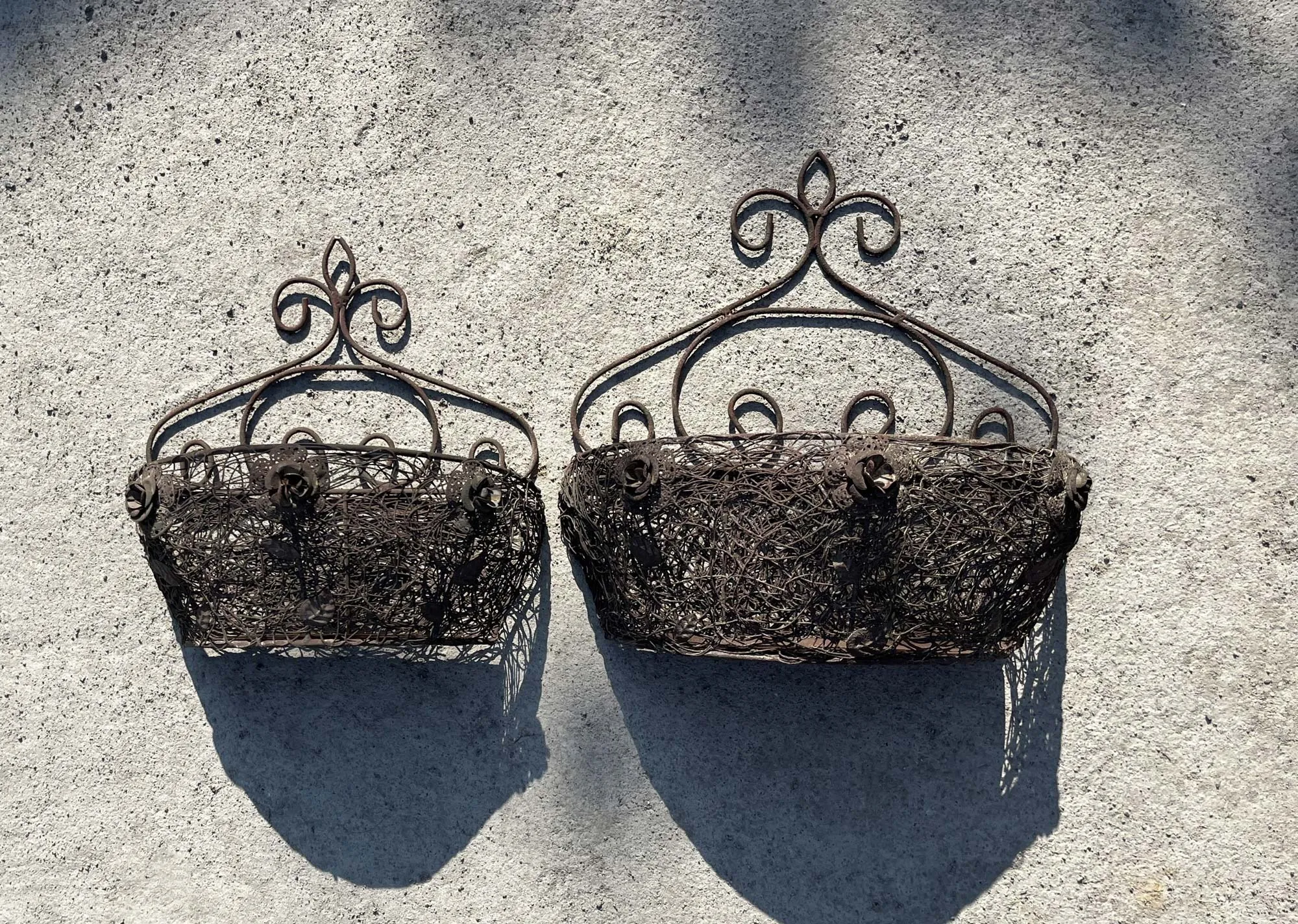 2er-Set Wandbehälter 'Amy' aus Metall