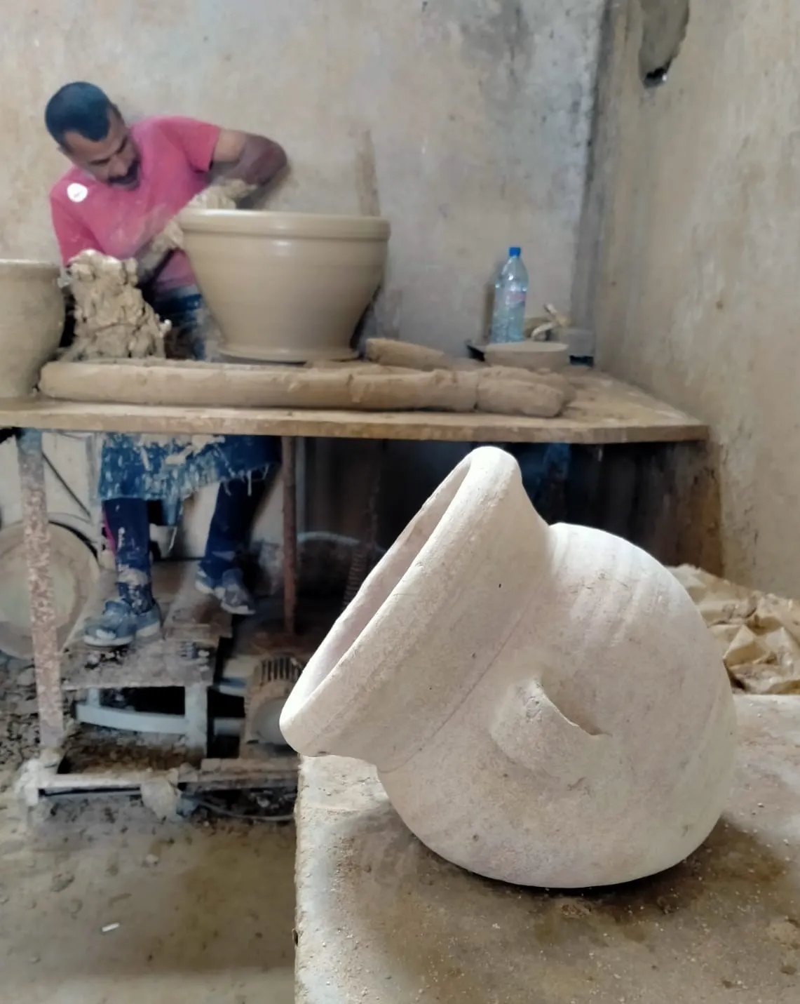 Pflanztopf liegend, natur, Ø 16 cm, H 20 cm