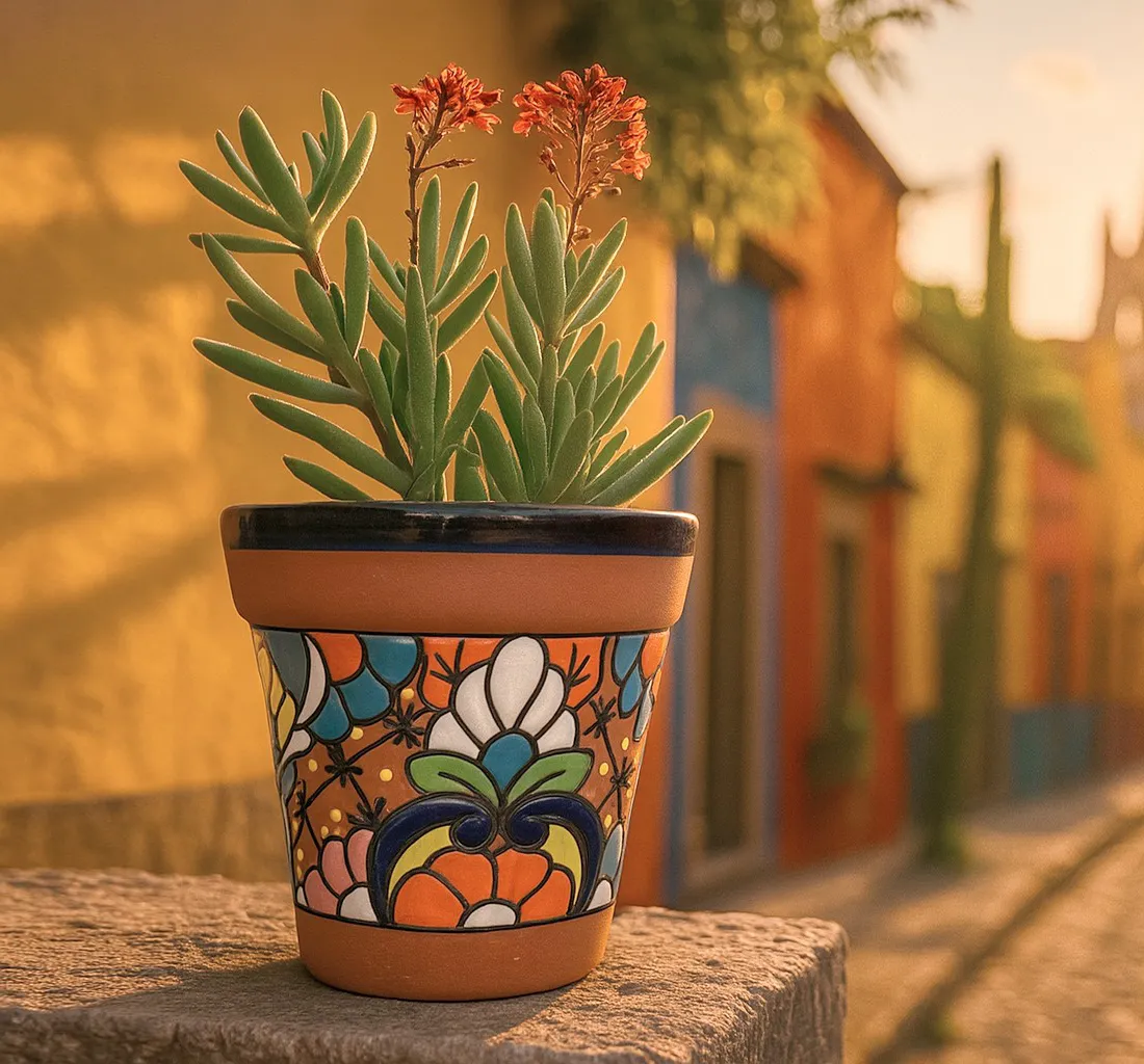 Terrakotta-Pflanztopf, multicolor, Ø 19 cm, H 19 cm