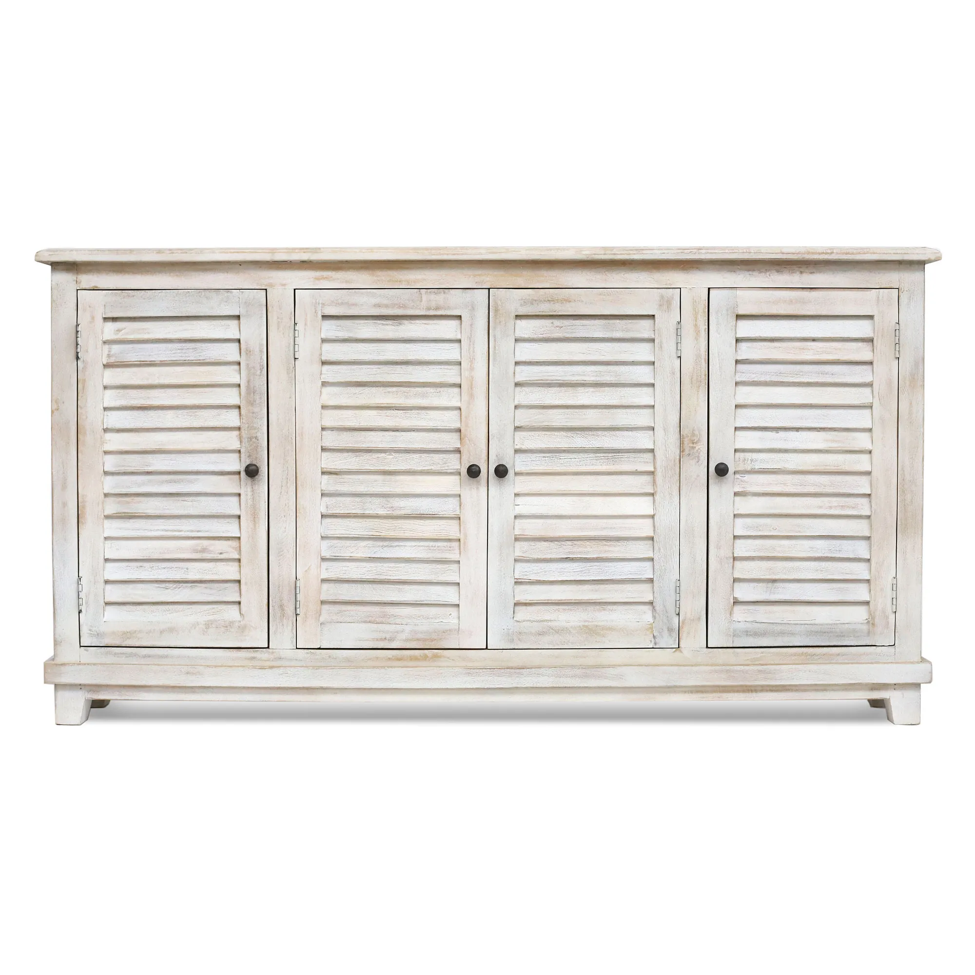 Sideboard 'Savoir', whitewash, B 172 cm, H 92 cm cm, L 26 cm