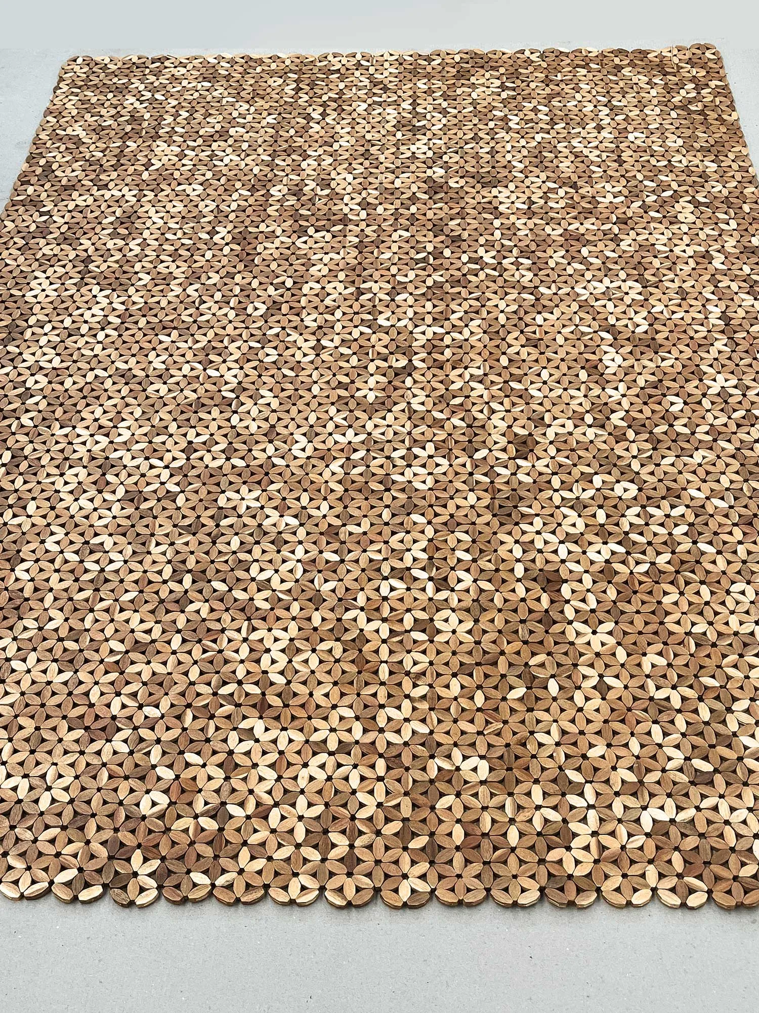 Holzteppich 'Zühal', Akazienholz natur, B 200 cm, L 140 cm