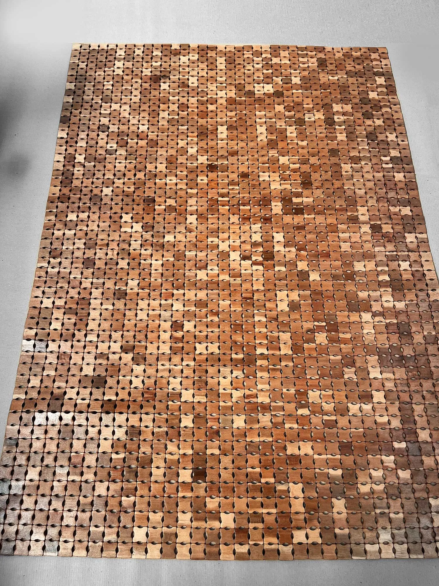 Holzteppich 'Rarung', Akazienholz natur, B 200 cm, L 140 cm