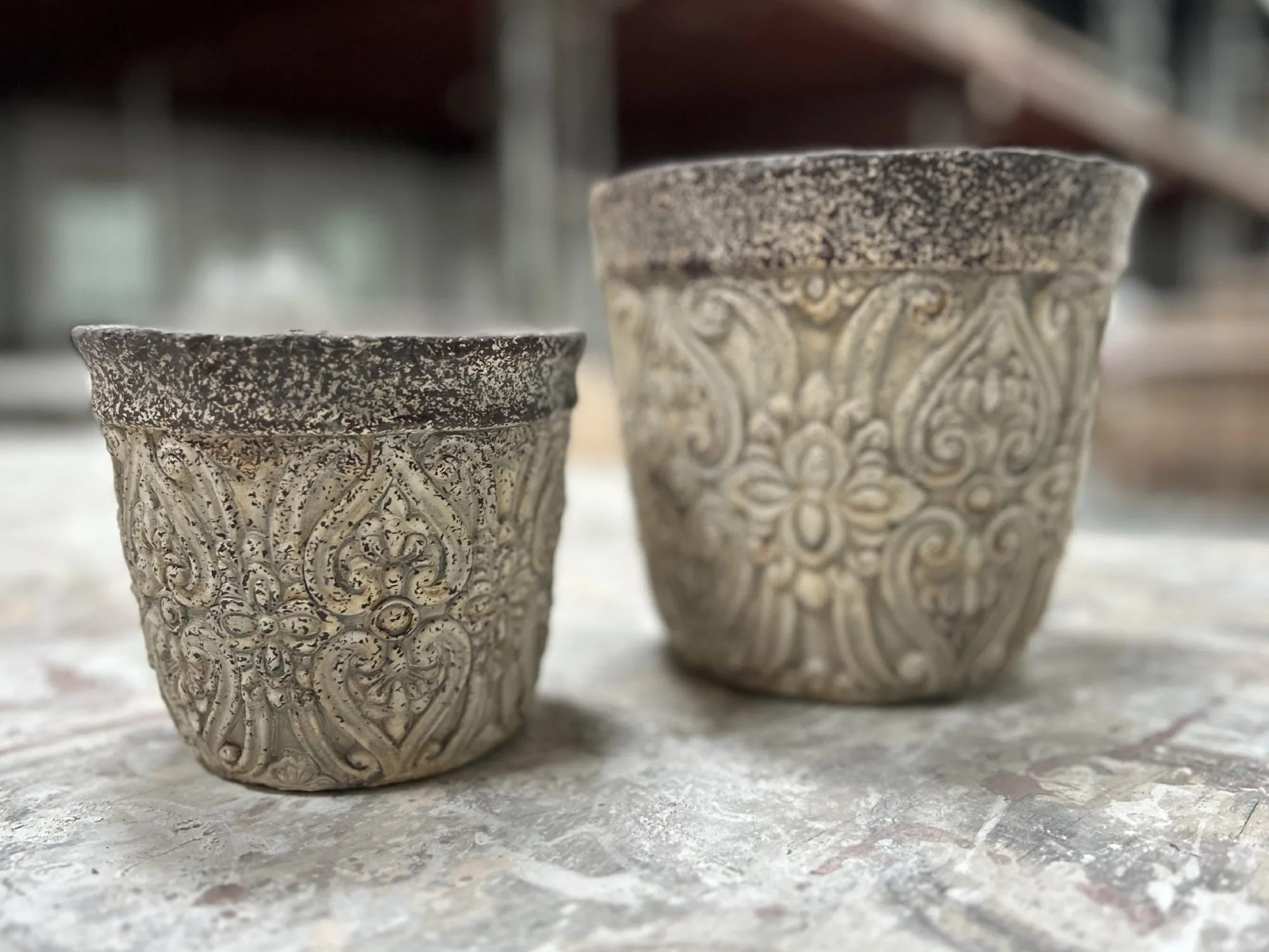 Übertopf 'Corbois', grau, Ø 19 cm, H 17,5 cm